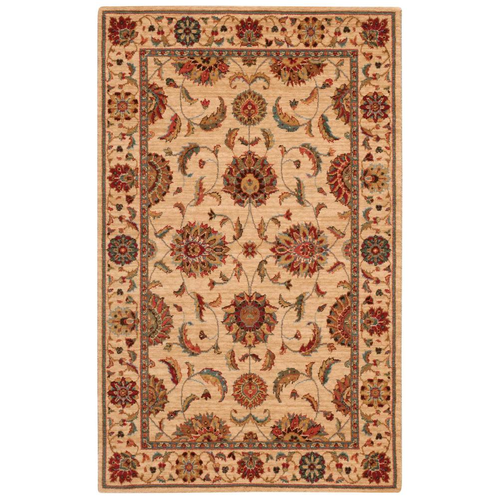 Rectangle Traditional Machine Made Area Rug. Picture 1