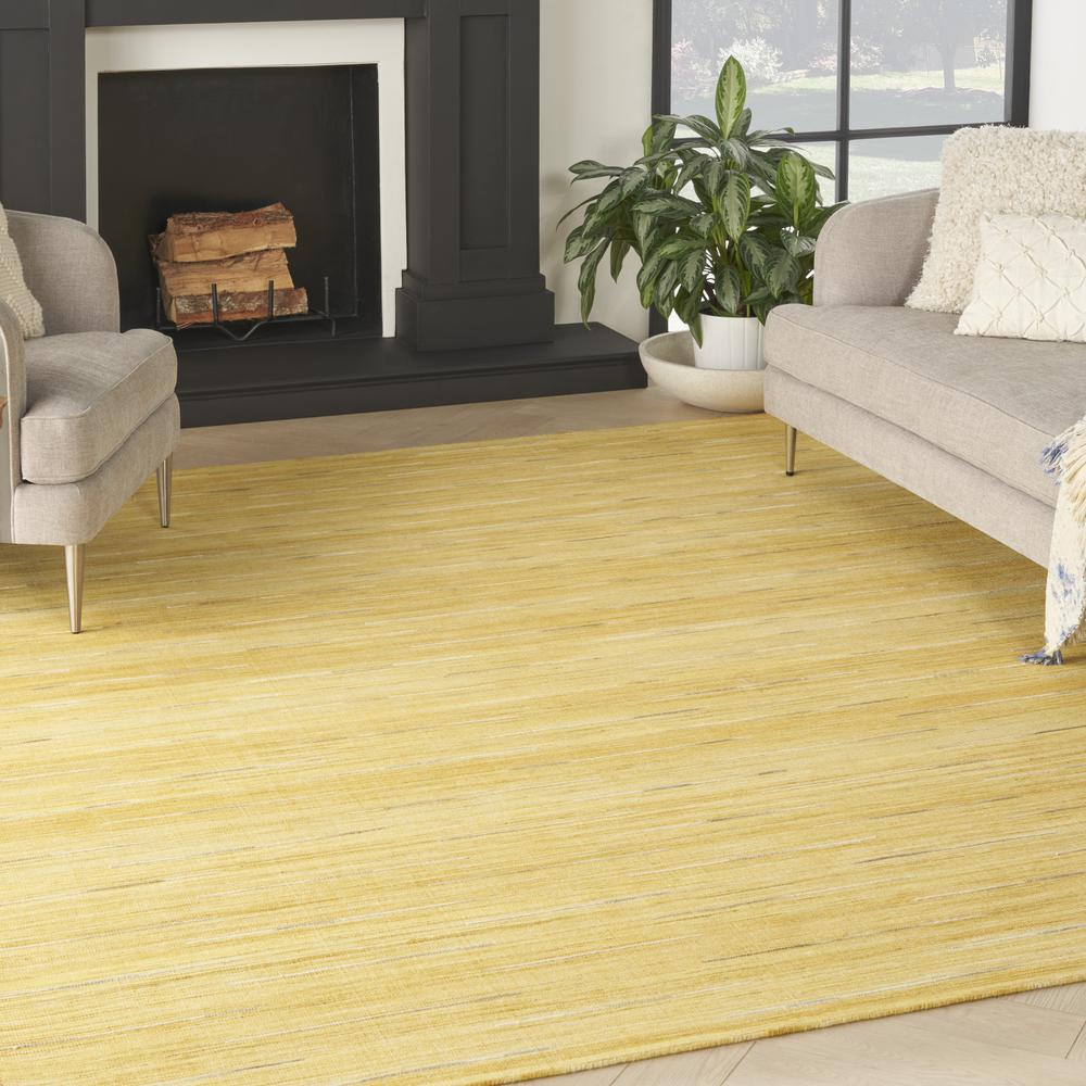 Nourison Interweave Area Rug Yellow, IWV01. Picture 2