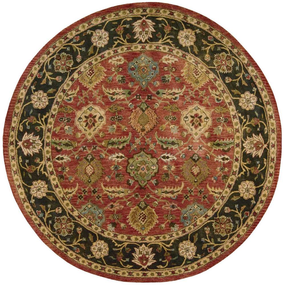 Jaipur Area Rug, Brick, 8' x ROUND. Picture 1