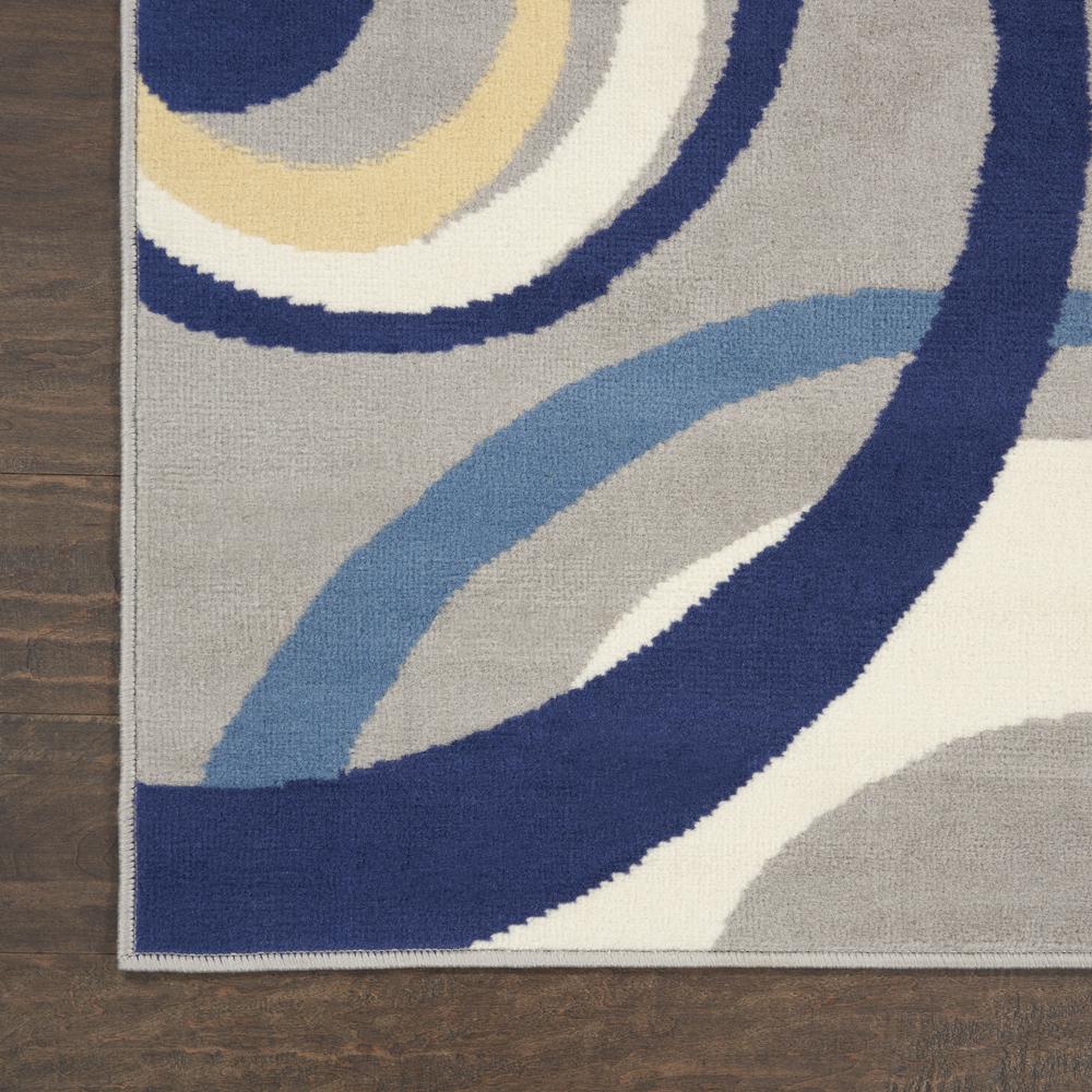 Mid-Century Modern Rectangle Area Rug, 5' x 7'. Picture 5