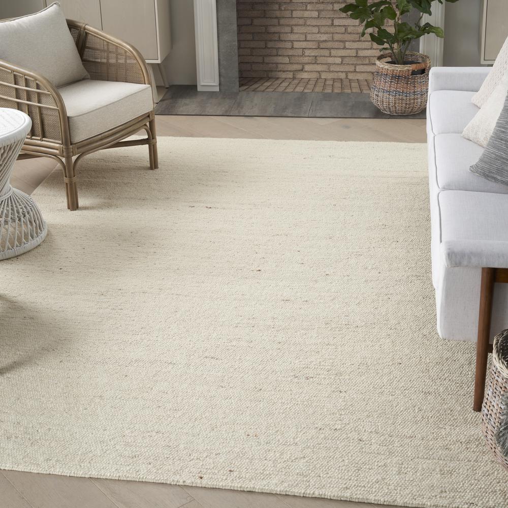Nourison Alanna Area Rug Farmhouse 7'9" x 9'9" Rectangle, Ivory. Picture 2