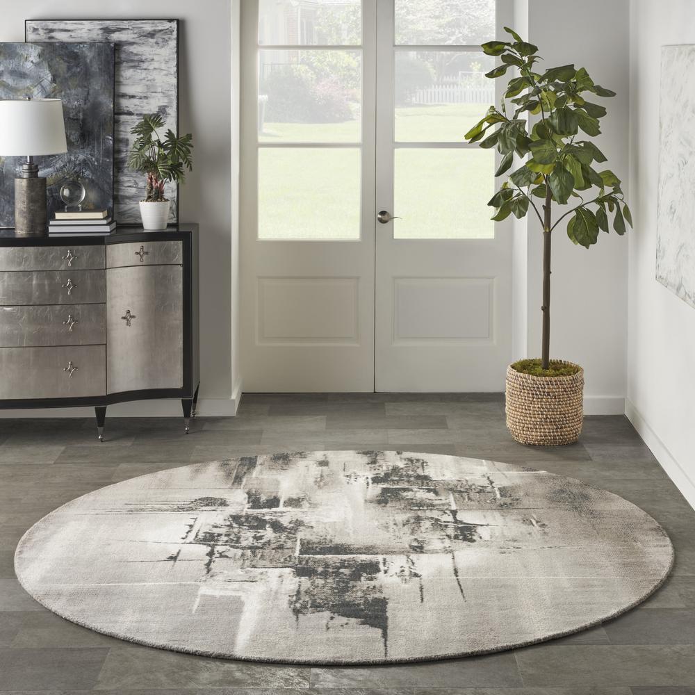 Modern Round Area Rug, 8' x Round. Picture 9