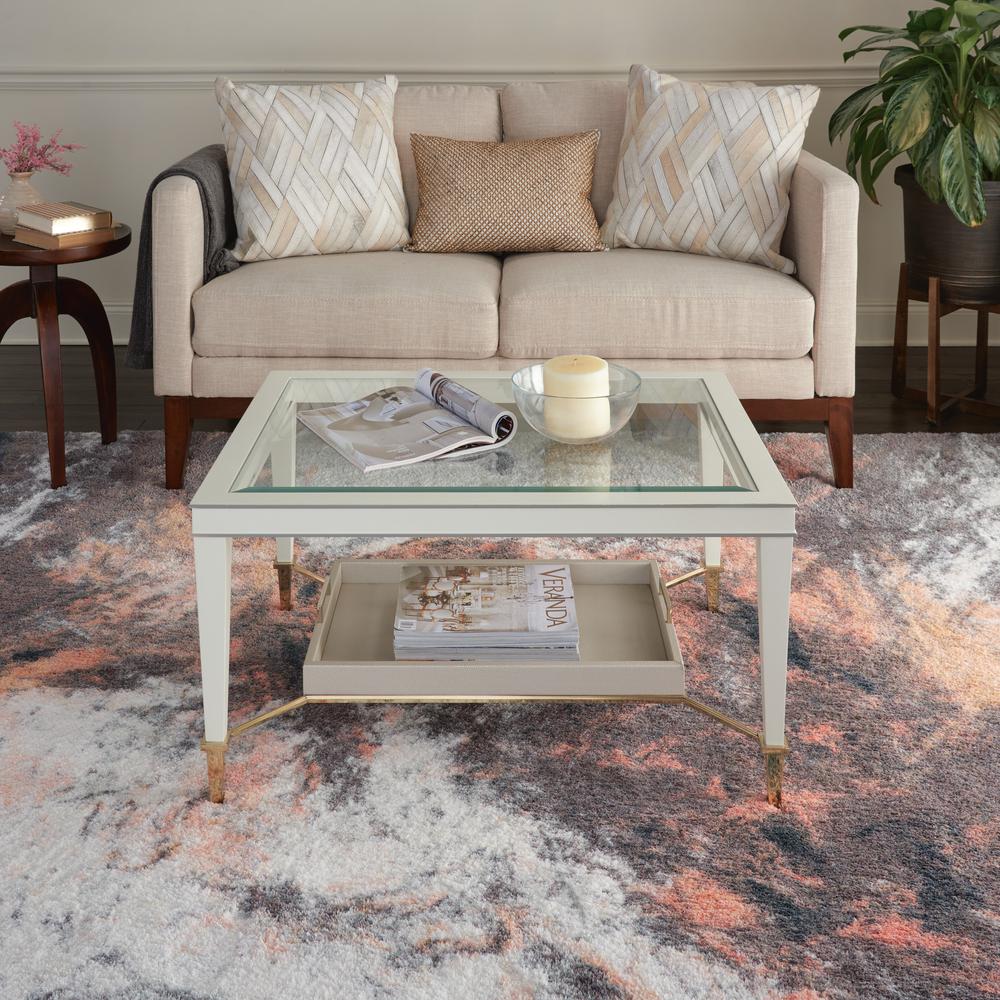 Abstract Shag Area Rug, Multicolor, 7'6" x 9'6". Picture 8