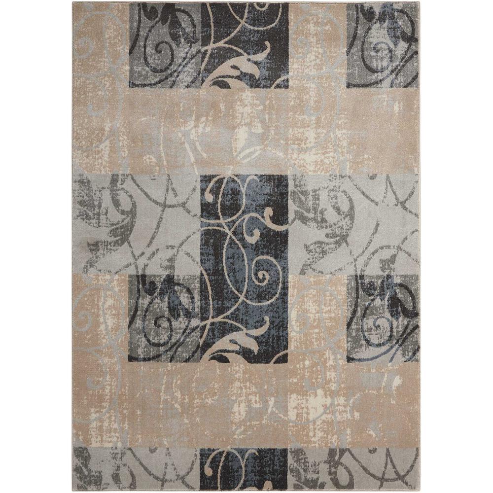 Contemporary Rectangle Area Rug, 5' x 7'. Picture 1