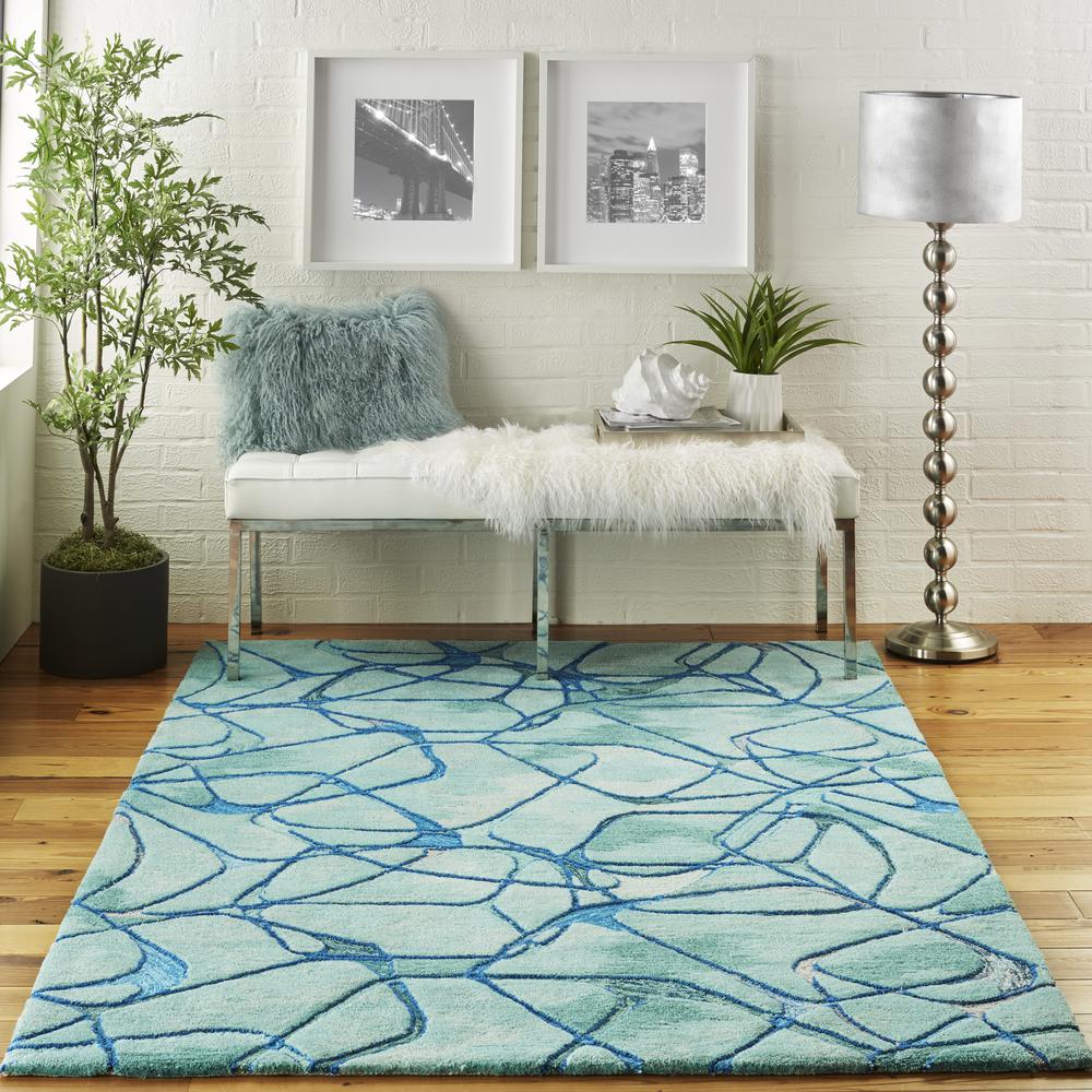 Modern Rectangle Area Rug, 4' x 6'. Picture 2