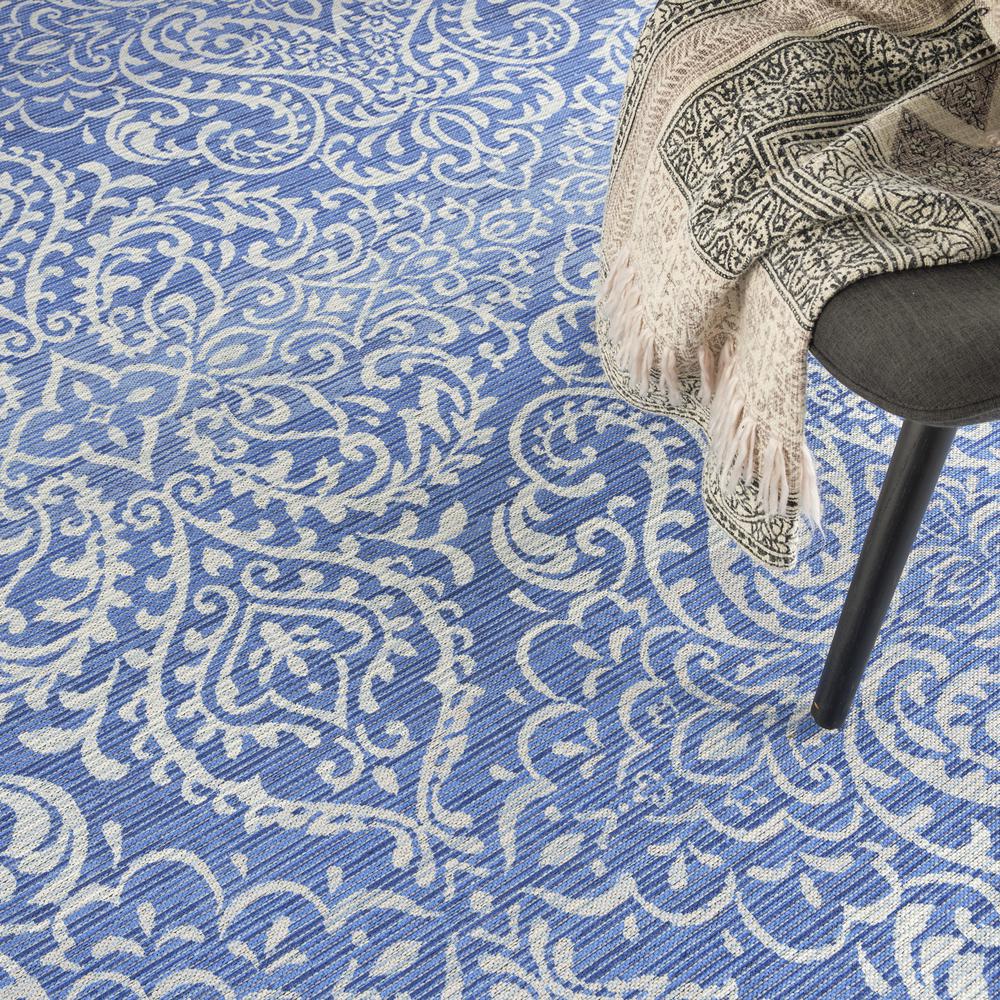 Waverly Washables Collection 7'10 x 9'10 Blue Area Rug. Picture 8