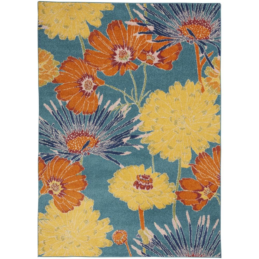 Contemporary Rectangle Area Rug, 5' x 7'. Picture 1
