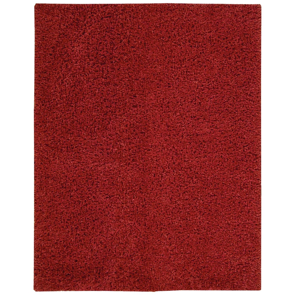 Nourison Zen Red Shag Area Rug. Picture 1