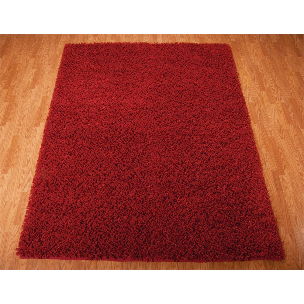 Nourison Zen Red Shag Area Rug. Picture 3