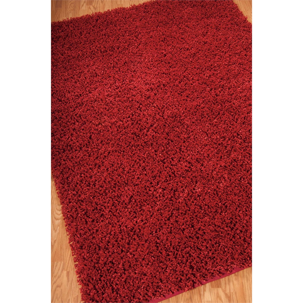Nourison Zen Red Shag Area Rug. Picture 4