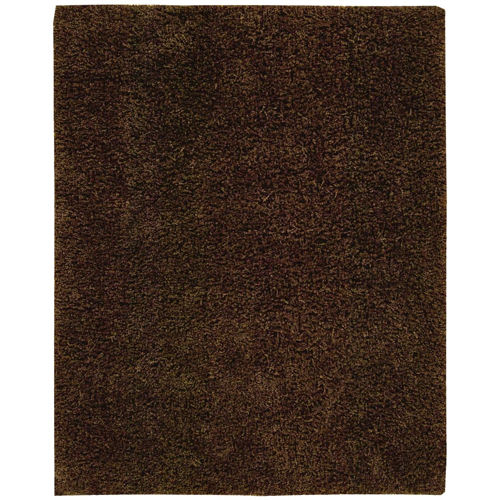 Nourison Zen Espresso Shag Area Rug. Picture 1