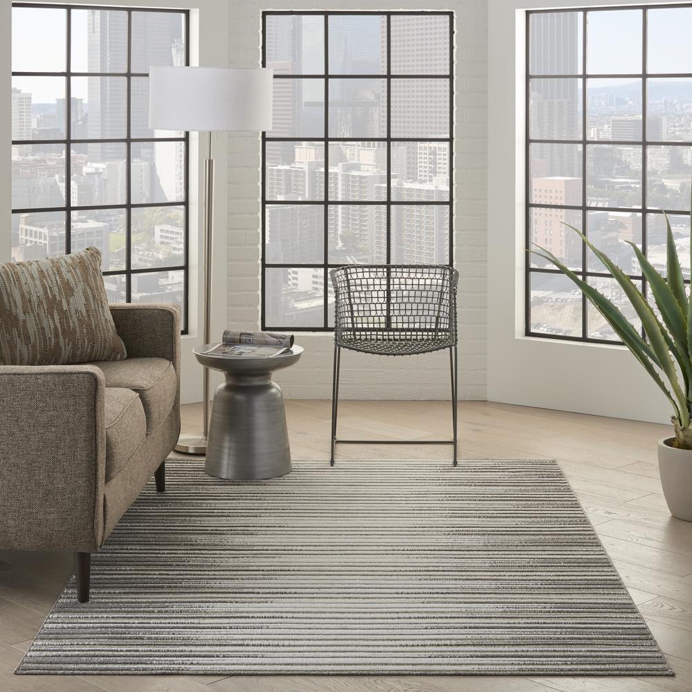 CLA01 Calobra Lt Grey Area Rug- 4' x 6'. Picture 2