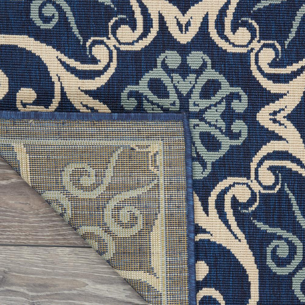 Caribbean Area Rug, Navy, 5'3" x SQUARE. Picture 3