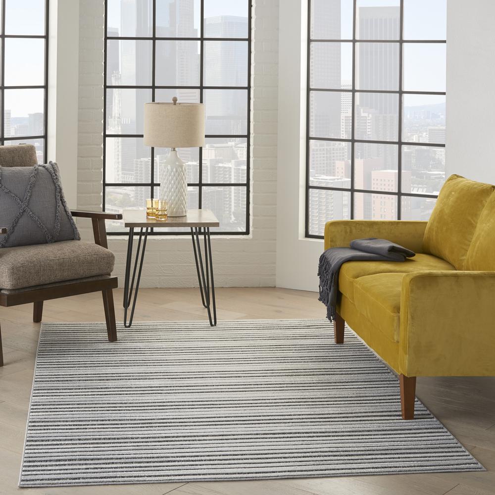 CLA01 Calobra Dark Grey Area Rug- 4' x 6'. Picture 9