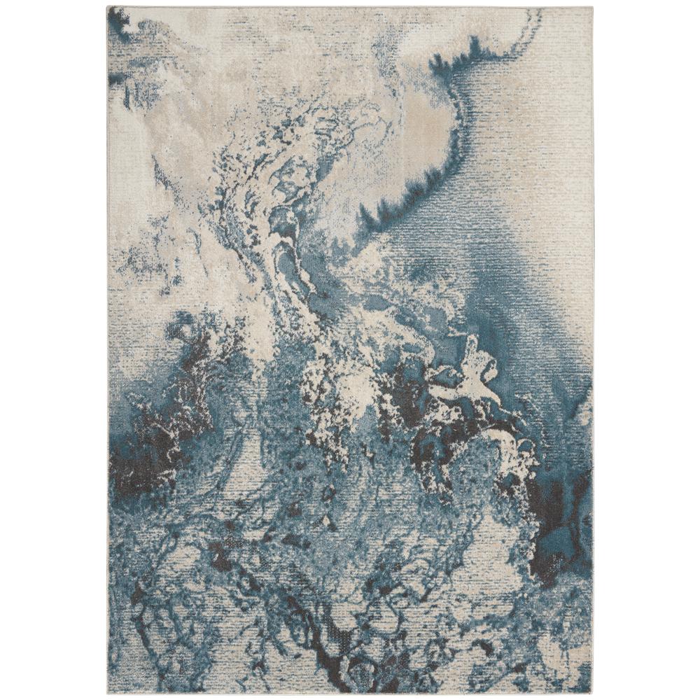 Modern Rectangle Area Rug, 4' x 6'. Picture 1