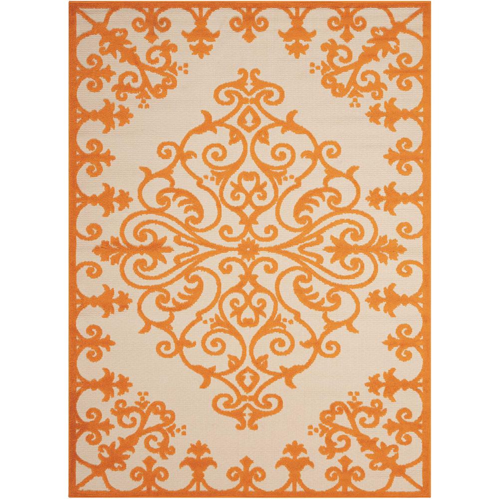 Aloha Area Rug, Orange, 7'10" x 10'6". Picture 1