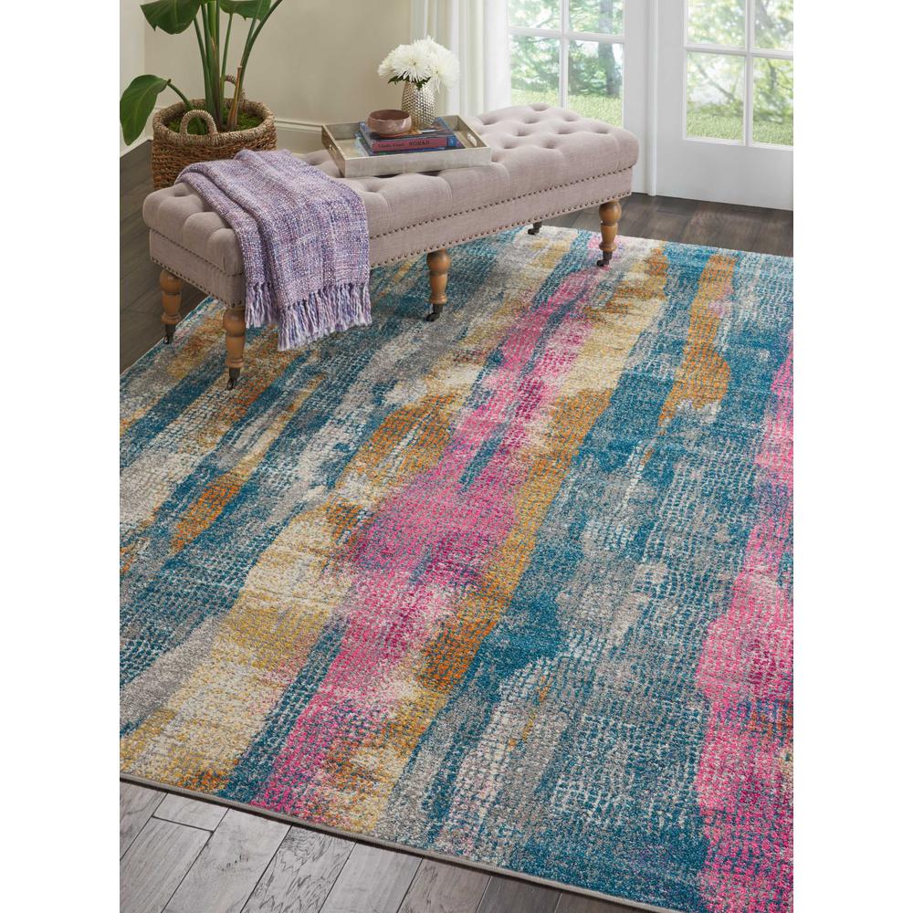 Passion Area Rug, GREY/Multicolor, 8' x 10'. Picture 2
