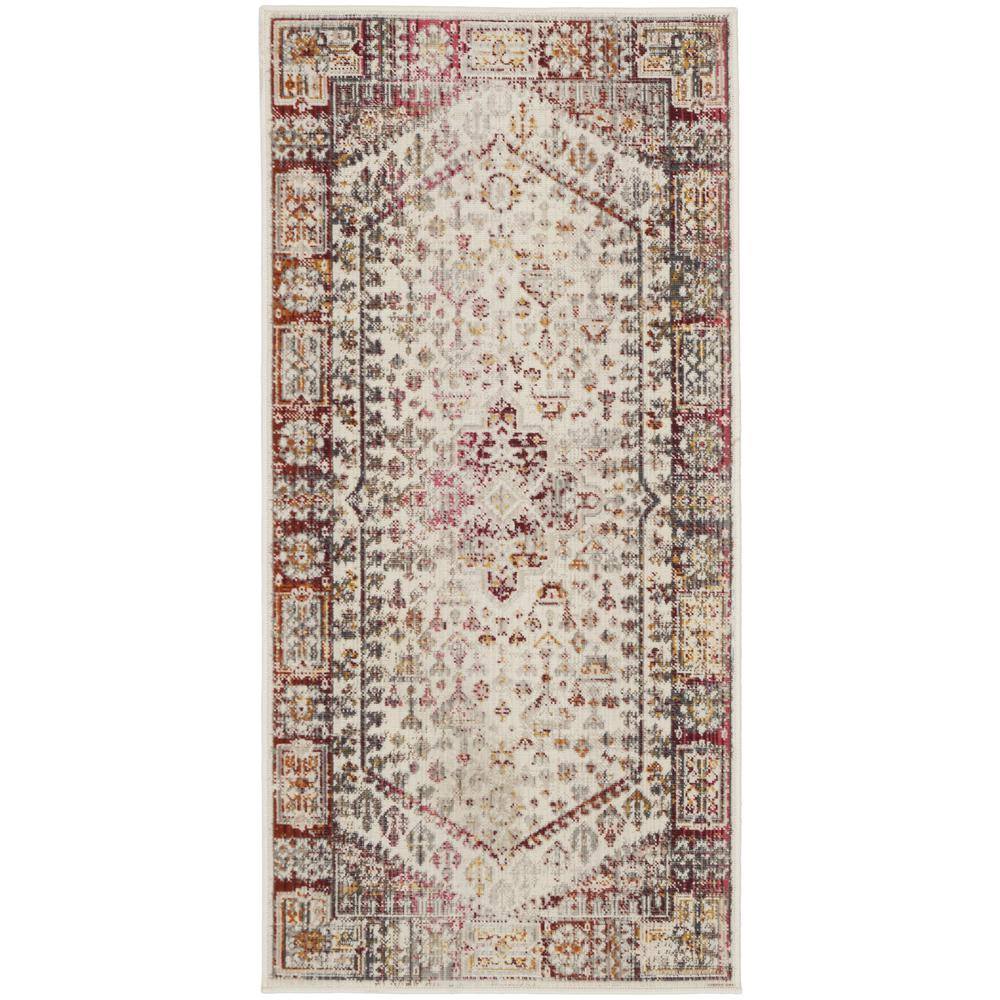 Vintage Rectangle Area Rug, 2' x 4'. Picture 1