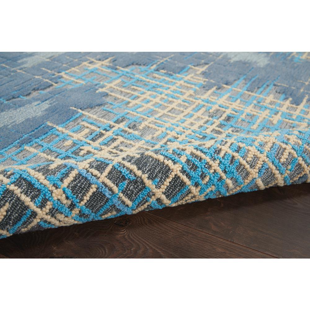 Symmetry Area Rug, Blue/Beige, 8'6" X 11'6". Picture 7