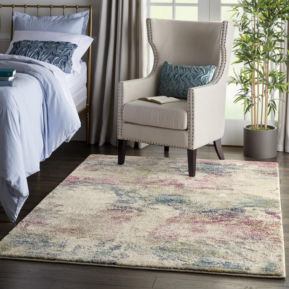 Fusion Area Rug, Cream/Multi, 5'3" x 7'3". Picture 6