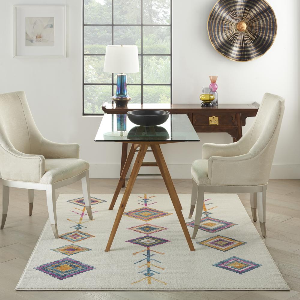 Rectangle Bohemian Machine Made Area Rug. Picture 9
