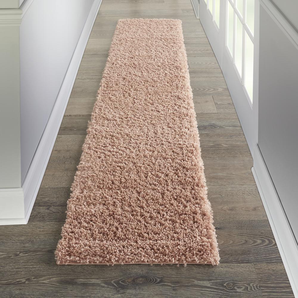 MSG01 Malibu Shag Blush Area Rug- 2'2" x 9'10". Picture 2