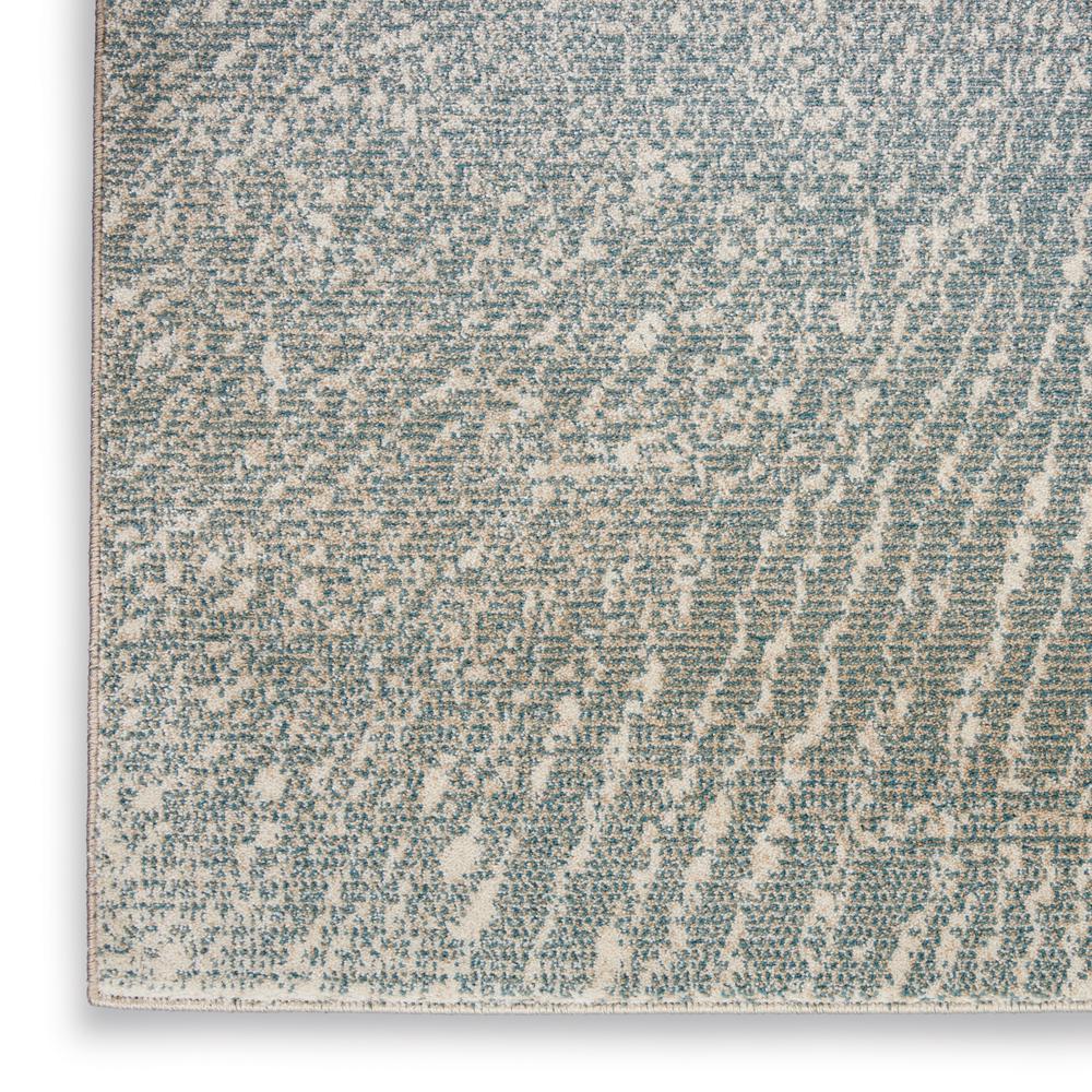Nourison Home Elegance FAR02 Blue, Grey and White 4'x6' Contemporary Area Rug. Picture 5