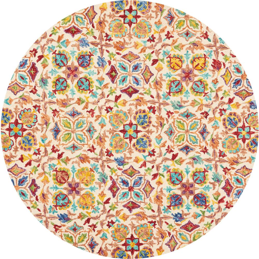 Bohemian Round Area Rug, 8' x Round. Picture 1