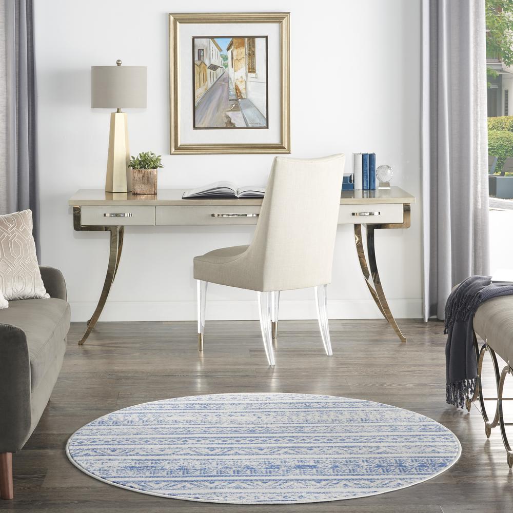 Nourison Whimsicle Area Rug, 5' Round (99446834706). Picture 9