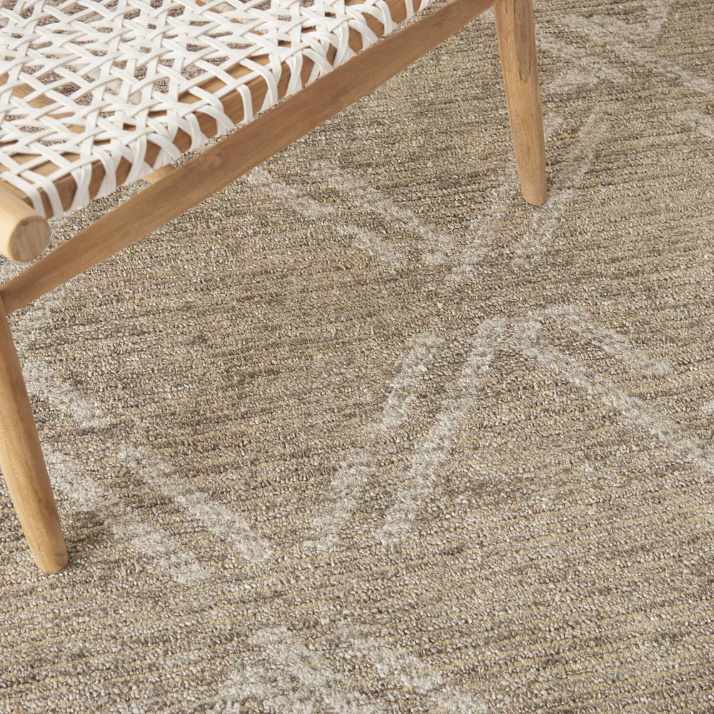 Nourison Venosa Area Rug, Taupe, 5'3" x ROUND, VSN01. Picture 8
