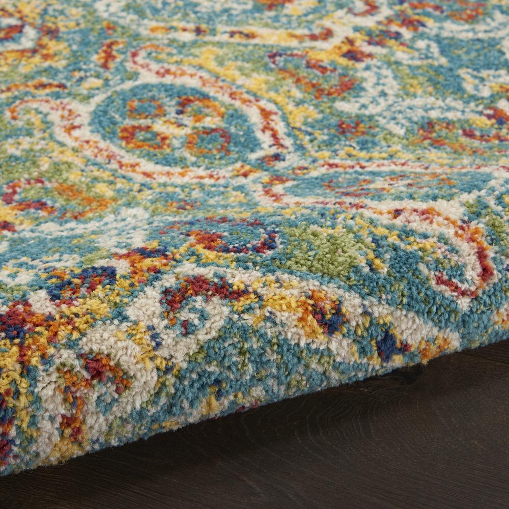 ALR05 Allur Turquoise Multicolor Area Rug- 5'3" x 7'3". Picture 6