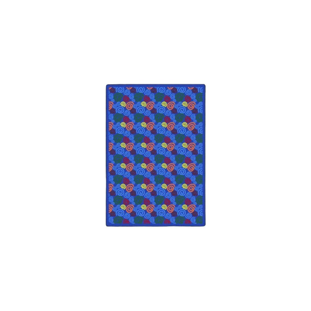Playful Patterns Ringing 7'8" x 10'9" Area Rug in Color Multi. Picture 1