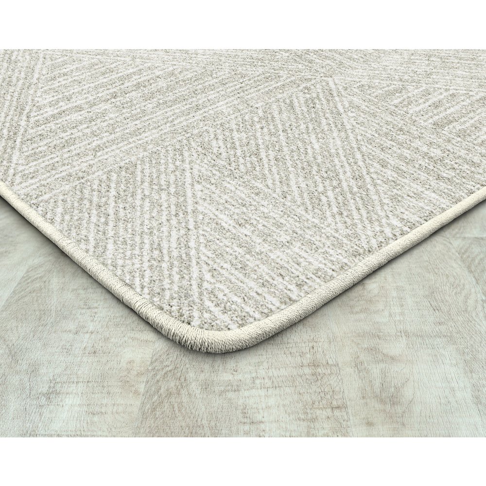 WorkSpace Above Board 5'4" x 7'8" Area Rug in Color Dove. Picture 2