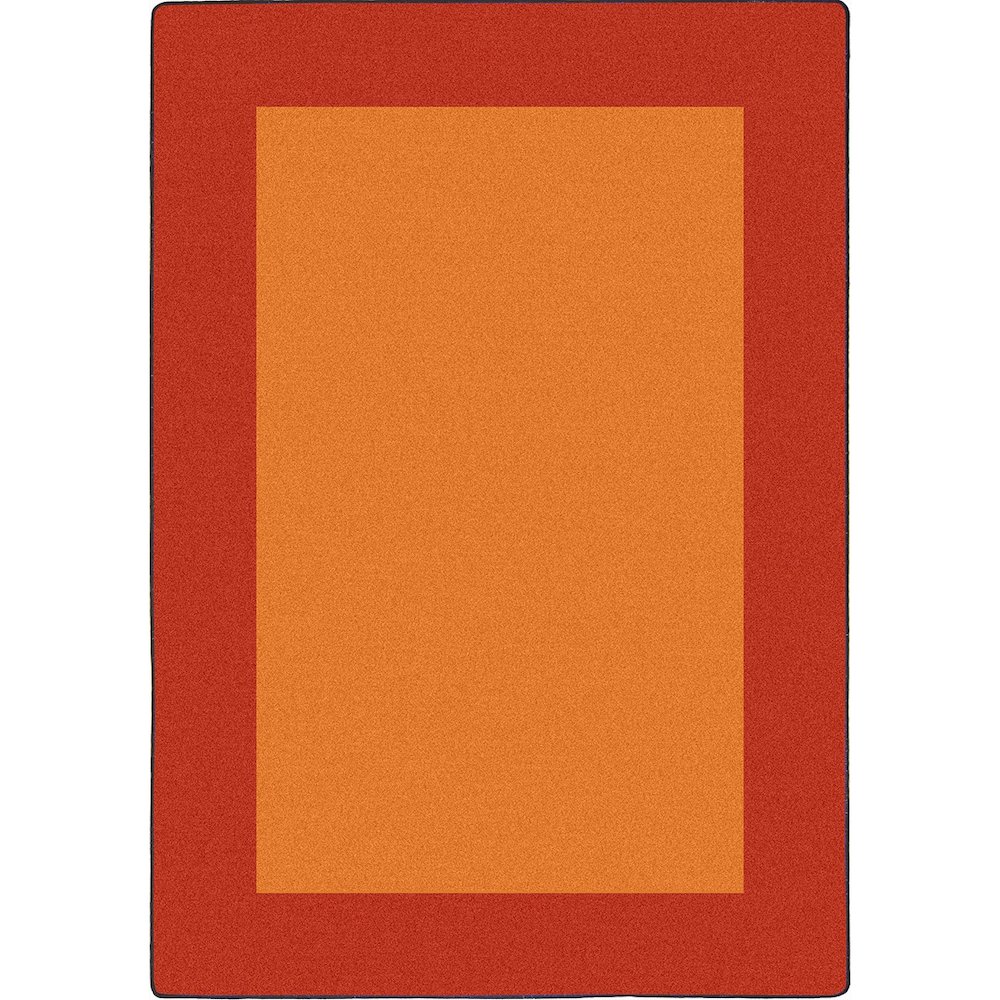 Kid Essentials All Around 7'8" x 10'9" Area Rug in Color Orange. Picture 1