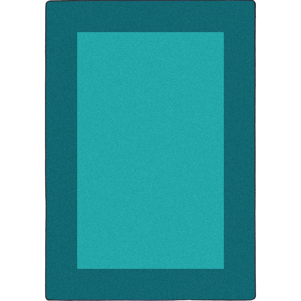Kid Essentials All Around 7'8" x 10'9" Area Rug in Color Teal. Picture 1