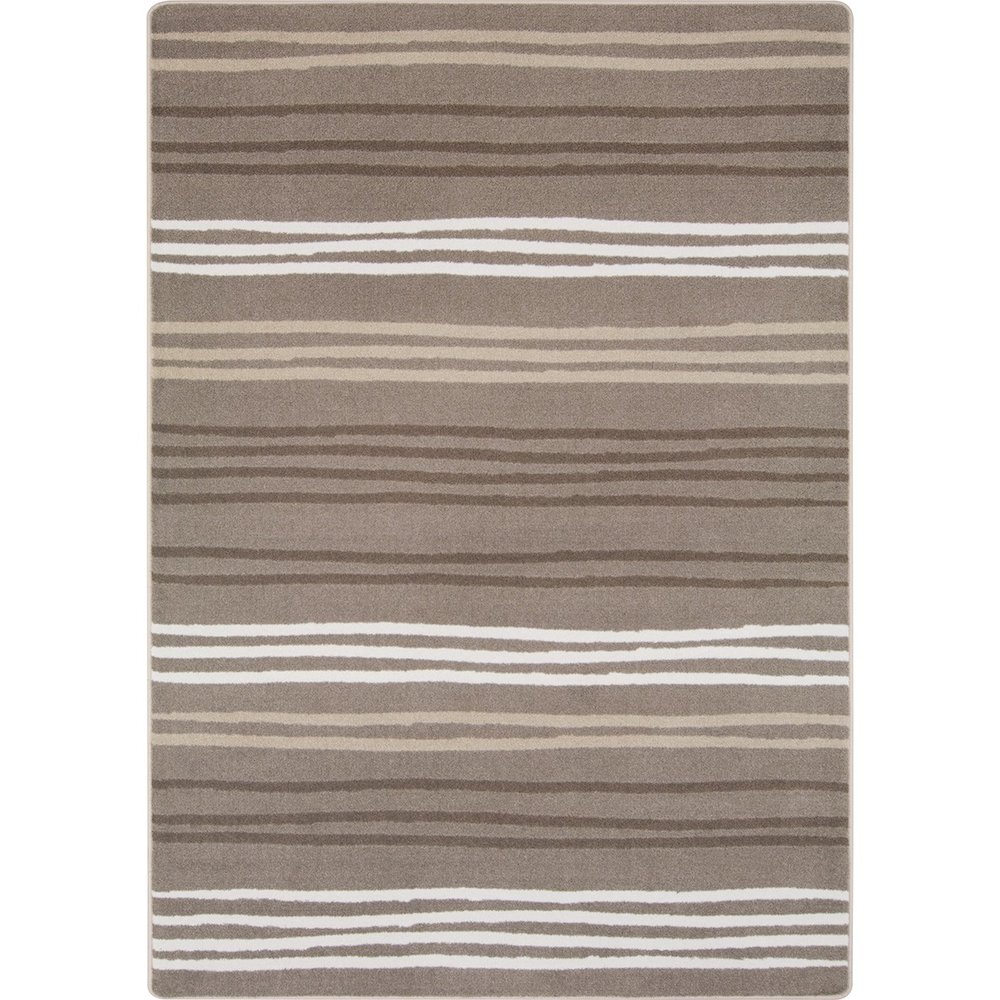 Kid Essentials All Lined Up 7'8" x 10'9" Area Rug in Color Neutral. Picture 1
