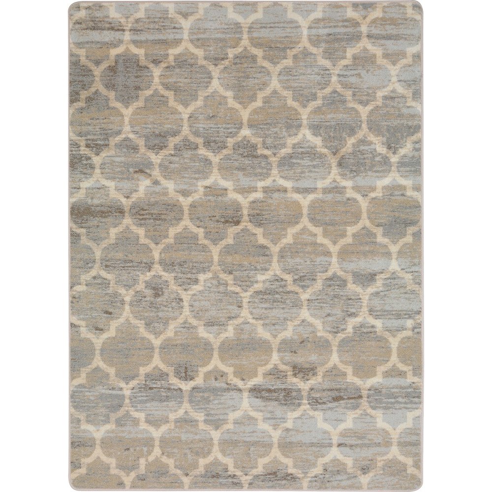 First Take Antique Trellis 5'4" x 7'8" Area Rug in Color Hazelwood. Picture 1