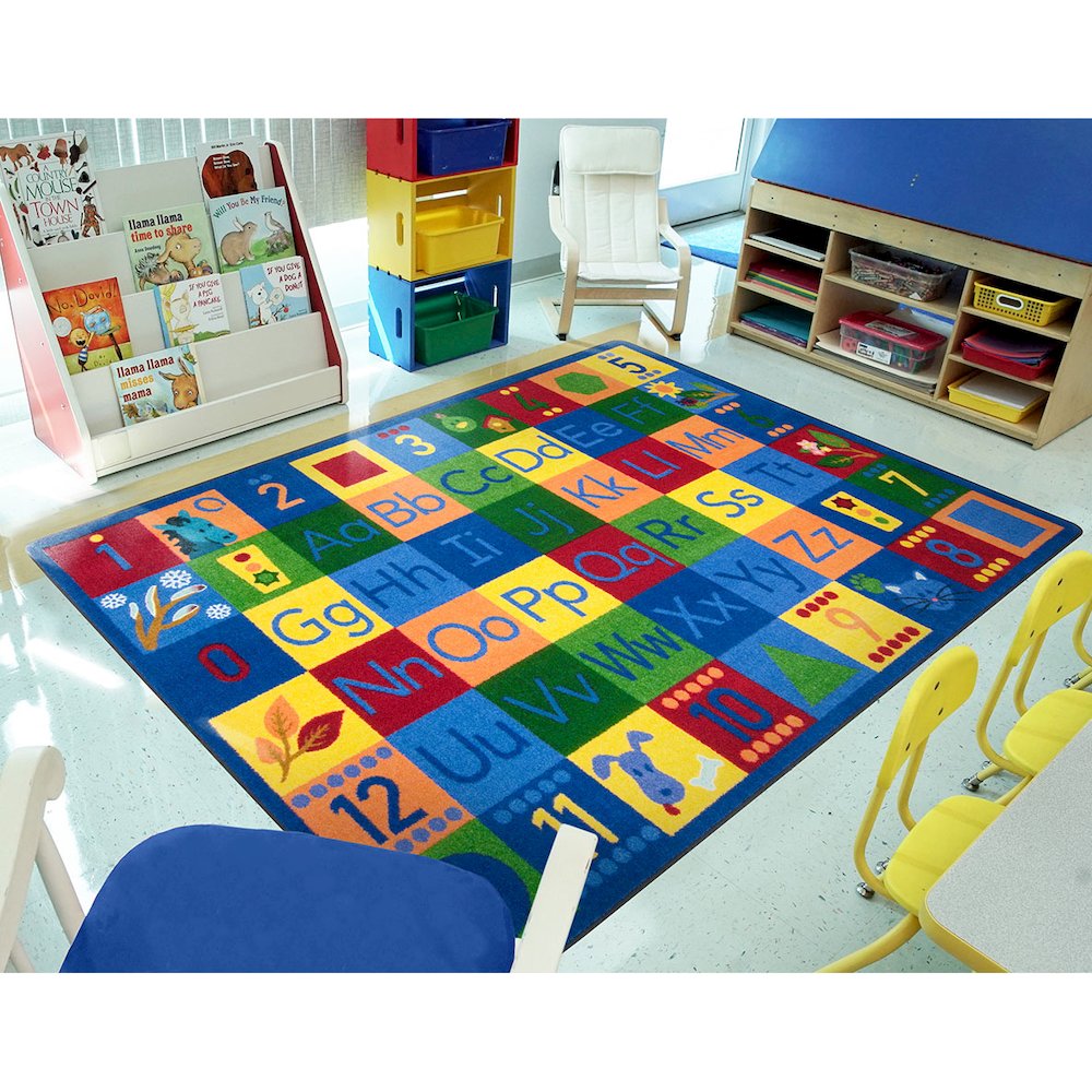 Kid Essentials Around the Block II 7'8" x 10'9" Area Rug in Color Multi. Picture 3