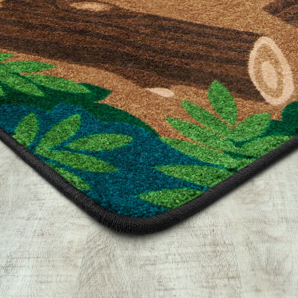 Kid Essentials Campfire Fun 7'8" x 10'9" Area Rug in Color Multi. Picture 2
