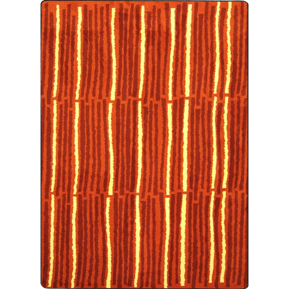 Kid Essentials Cascade 5'4" x 7'8" Area Rug in Color Orange. Picture 1