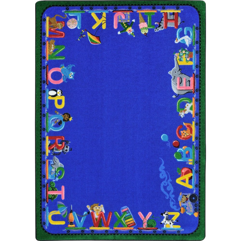 Kid Essentials Choo Choo Letters 7'8" x 10'9" Area Rug in Color N/A. Picture 1