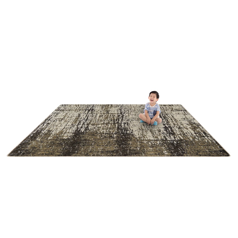 Kid Essentials Coastal Canvas 5'4" x 7'8" Area Rug in Color Sand Dune. Picture 5