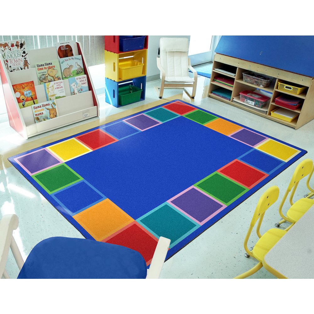 Kid Essentials Color Tones 7'8" x 10'9" Area Rug in Color Multi. Picture 3