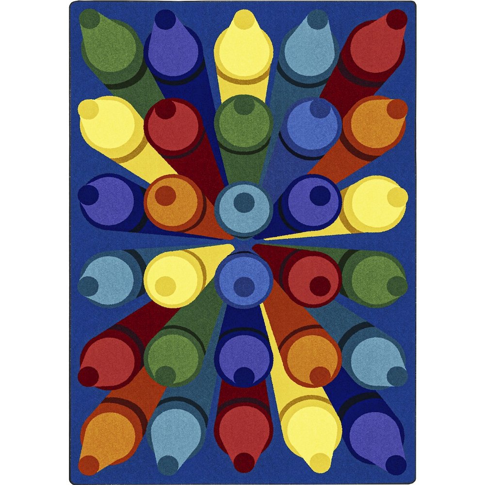 Kid Essentials Colorific 10'9" x 13'2" Area Rug in Color Multi. Picture 1