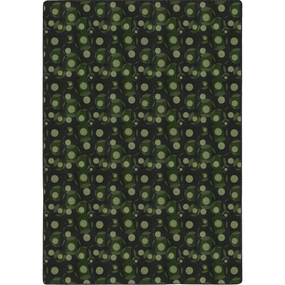 Games People Play Corner Pocket 7'8" x 10'9" Area Rug in Color Green. Picture 1