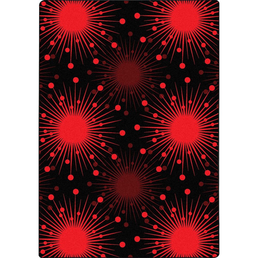 Kaleidoscope Cosmopolitan 7'8" x 10'9" Area Rug in Color Red. Picture 1