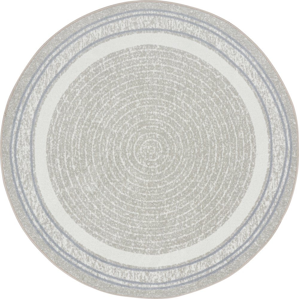 Cozy Corner 5'4" Round Area Rug in Color Linen. Picture 1