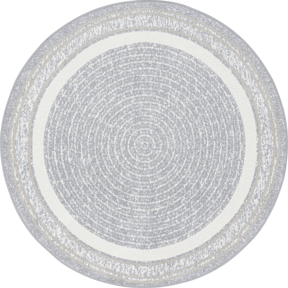 Cozy Corner 5'4" Round Area Rug in Color Mist. Picture 1