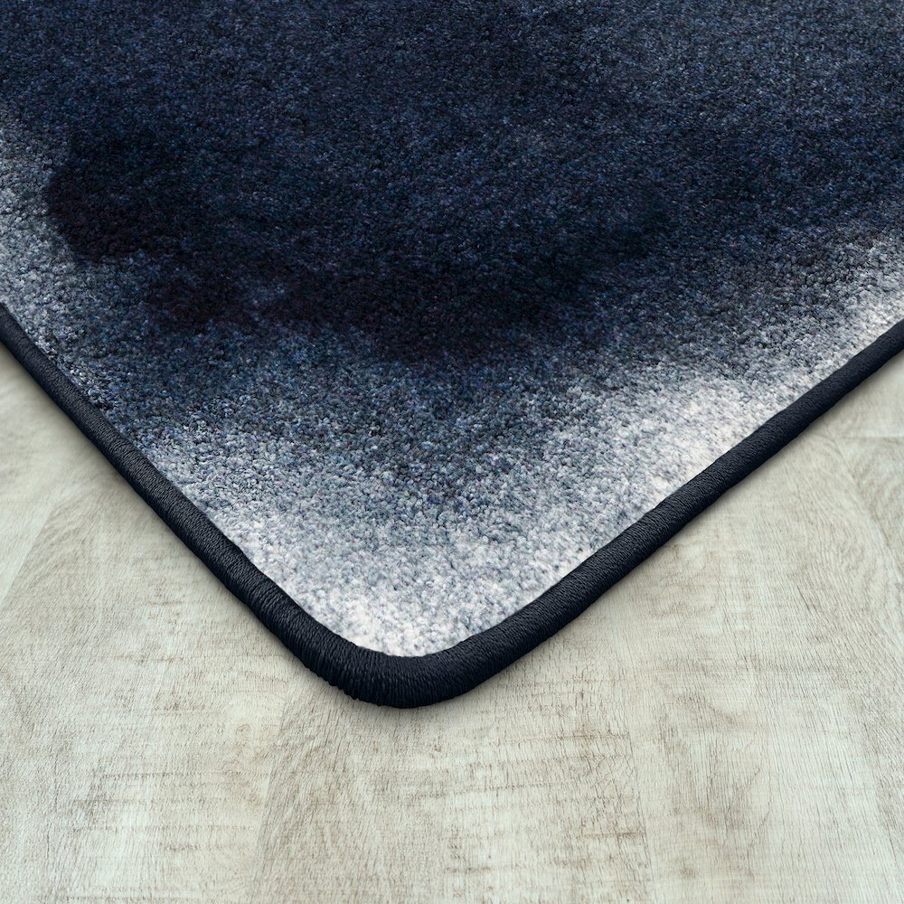 WorkSpace Deep End 5'4" x 7'8" Area Rug in Color Blue. Picture 2