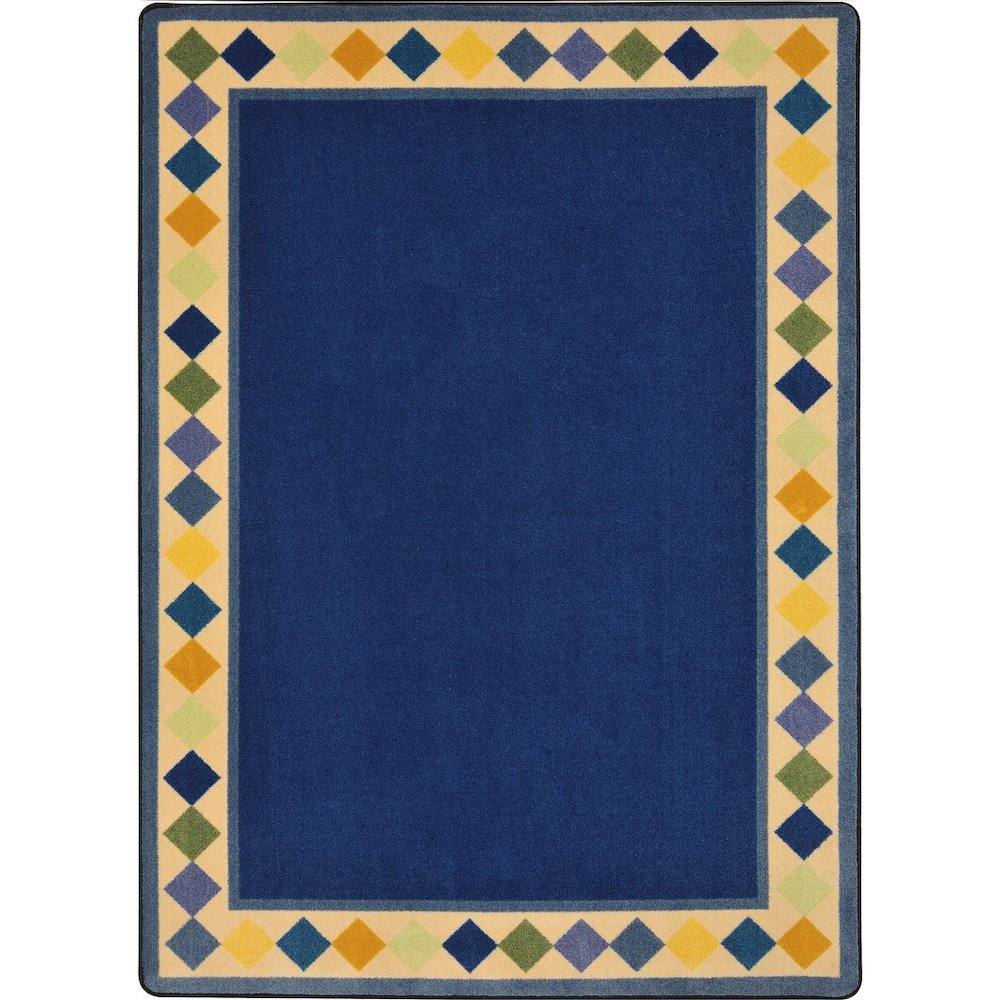 Kid Essentials Delightful Diamonds 5'4" x 7'8" Area Rug in Color Multi. Picture 1